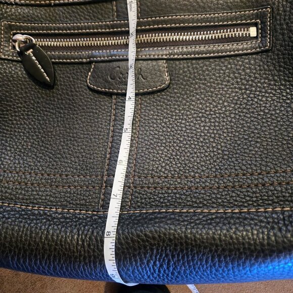 Coach signature Penelope dark brown pebbled leather satchel - Picture 11 of 12